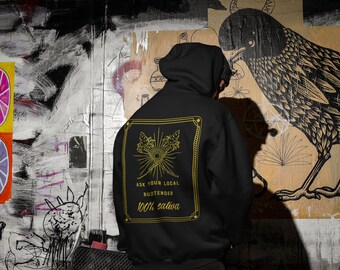 Cannabis Design Unisex Hoodie, Weed Liebhaber, 100% Sativa