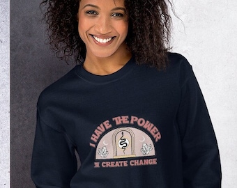 Unisex Sweatshirt mit einem inspirierenden Zitat - Boho - Esoterik