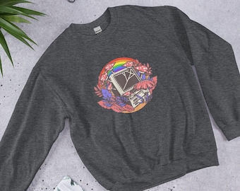 Amanita muscaria Unisex Sweatshirt Pilz Design, Fliegenpilz, Natur über Technik