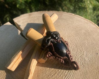 Schwarzer Onyx Kuripe