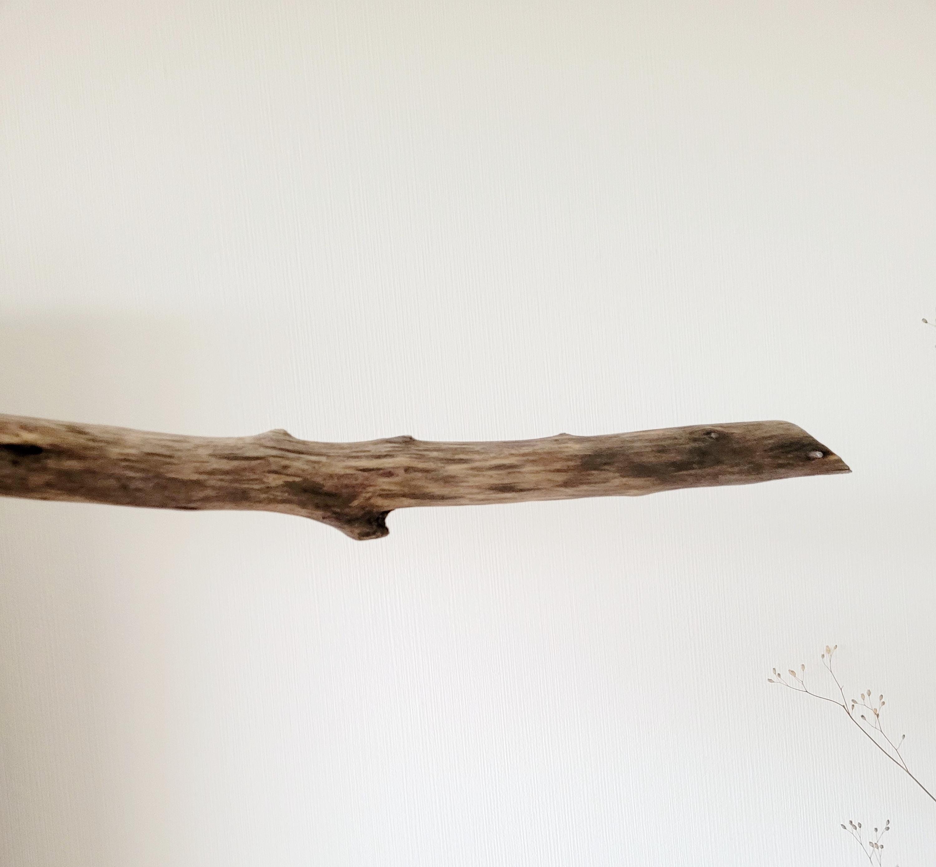 Dicker Ast 95cm Treibholz Dekoast für Makramee Garderobenstange holz modern Fensterdeko zum Aufhängen Holz maritim Deko