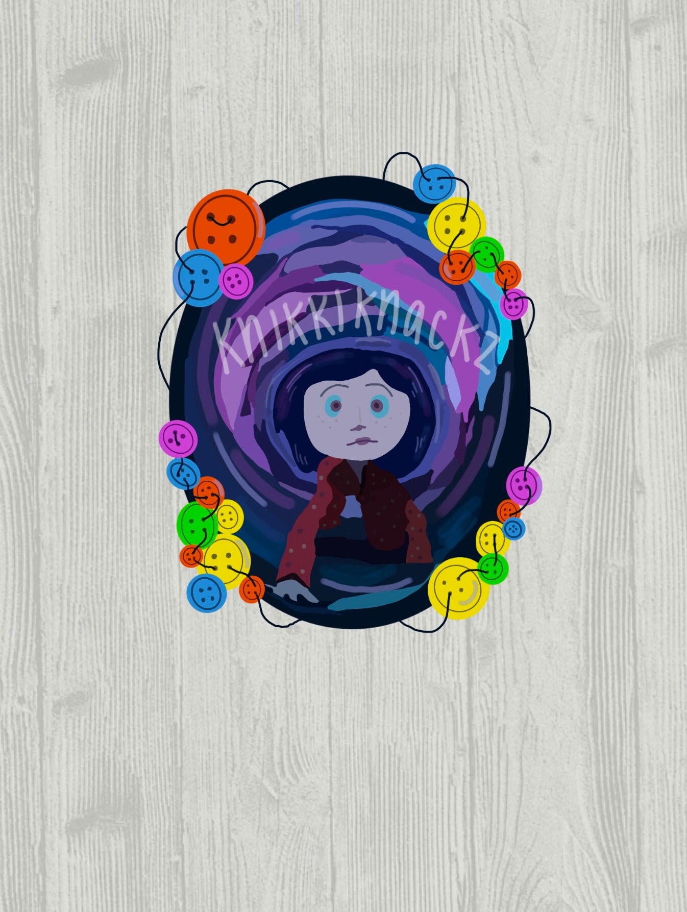 Coraline Tunnel PNG / Buttons / Halloween / Coraline Movie / Png Etsy