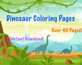 Dinosaur Coloring Pages | Dinosaur Coloring Book - Over 40 Dinosaur Coloring Pages