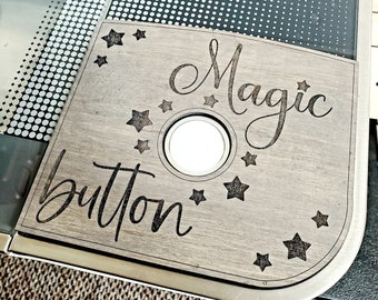 Glowforge Magic Button Surround file SVG - download digitale file di taglio vettoriale in formato SVG - accessori Glowforge -