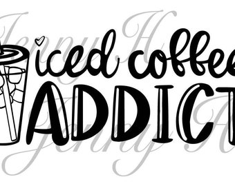 Download Iced Coffee Svg Etsy