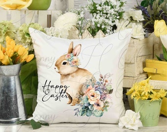 Easter Bunny, PNG File, Easter Decor, Happy Easter, First Easter, Bunny, Flowers, Easter Bunny Clip Art