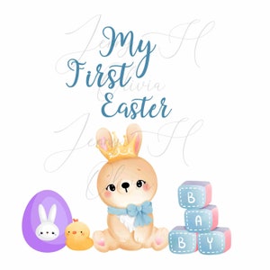 Bambino prima Pasqua, prima tutina di Pasqua, PNG di Pasqua, coniglietto PNG, file PNG tuta personalizzabile, Clipart di Pasqua, tutina infantile, Sub Png