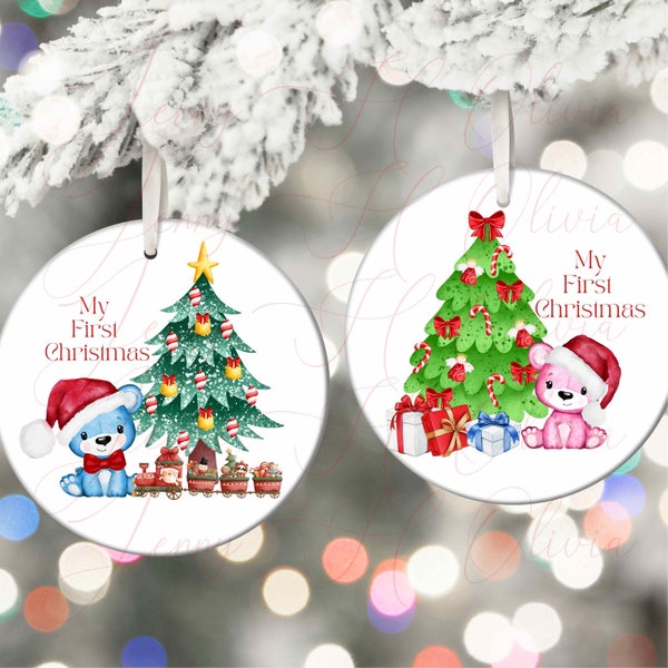 Baby's First Christmas, Gift for Girl, Gift for Boy, My First Christmas, Christmas PNG, Christmas ornament, Christmas Matching Outfits,