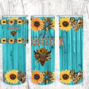 Mother Hustler, Skinny Straight Tumbler Wrap Template, 20 oz., PNG File