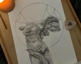 Femininity - Witchy Feminine Power Sigil Art Print | Matte Paper A4