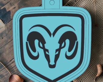 Emblema Ram de tamaño completo y clip de ventilación - Molde Freshie - PRODUCTO FÍSICO