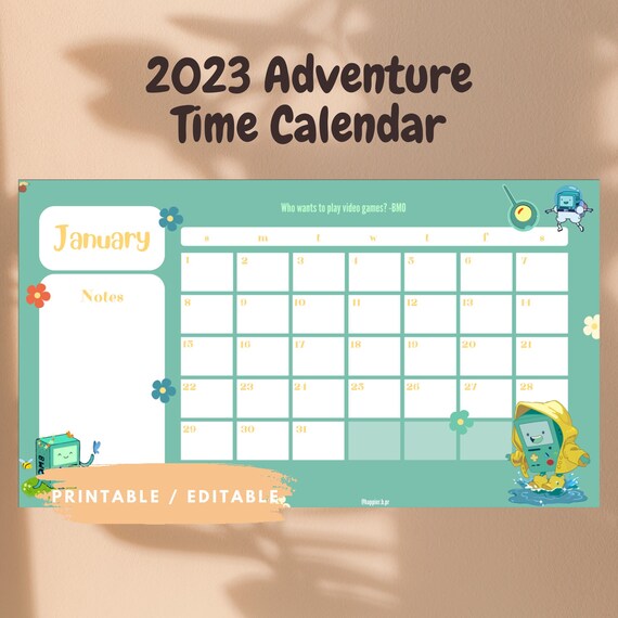 2023 Adventure Time Calendar - Etsy