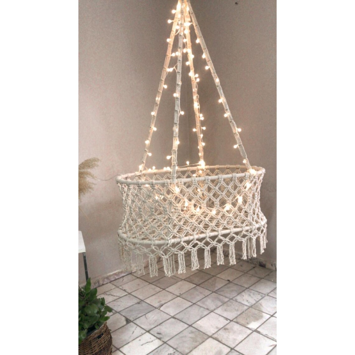 Handmade Macrame Hanging Cradle Baby Cradle Hanging Cradle Etsy