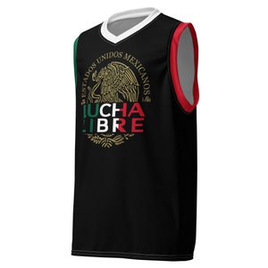 Lucha Libre Mexico  COA Recycled unisex basketball jersey, Lucha Libre T-Shirt, Luchador Mask, Wrestling T-Shirt