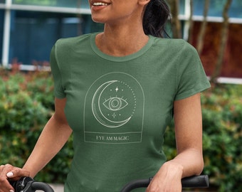 Eye Am Magic T-Shirt, Magical T-Shirt, Mystical T-Shirt, Witchy T-Shirt, Moon T-Shirt, Spiritual T-Shirt, Hippie T-Shirt, Unisex T-Shirt