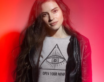 Open Your Mind T-Shirt, Magical T-Shirt, Mystical T-Shirt, Spiritual T-Shirt, Witchy T-Shirt, Boho T-Shirt, Hippie T-Shirt,  Unisex T-Shirt