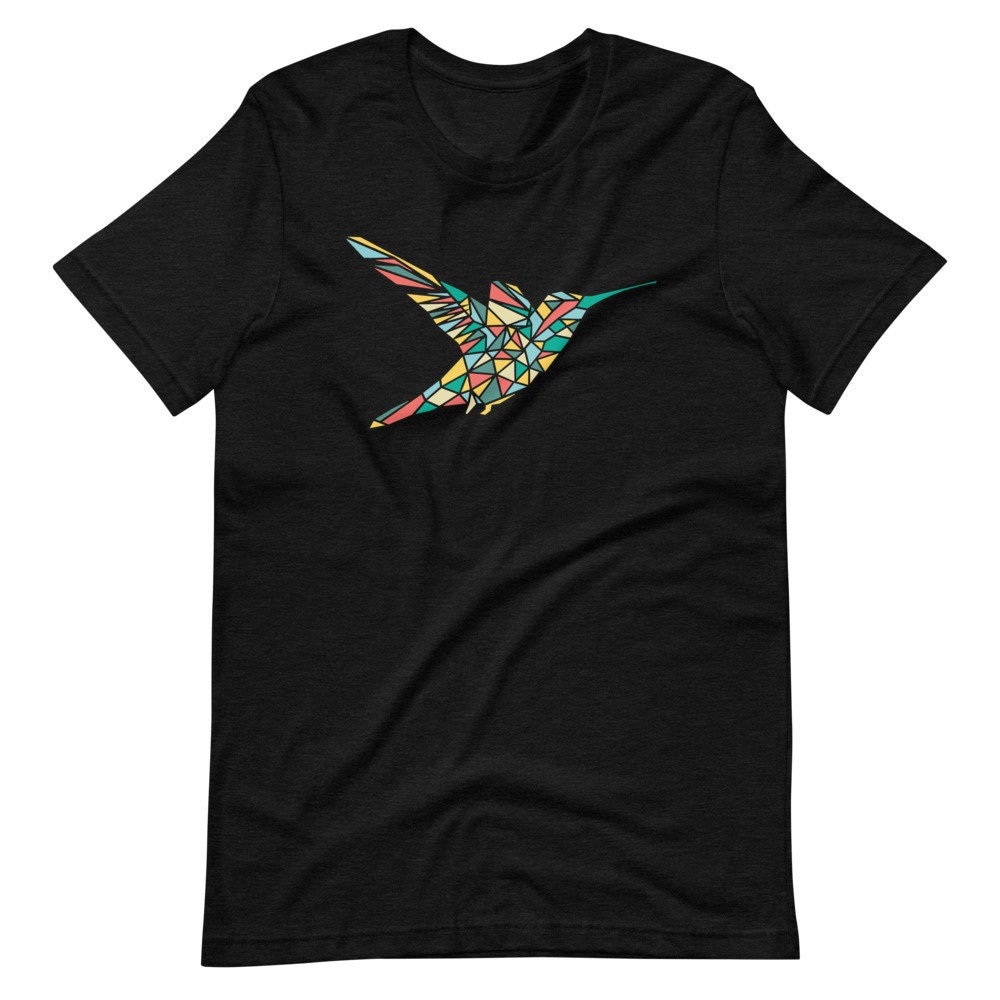 Hummingbird Stained Glass T-shirt Boho T-shirt Hippie - Etsy