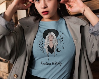 Feeling Witchy T-Shirt, Witchy T-Shirt, Magical T-Shirt, Goddess T-Shirt, Mystical T-Shirt, Moon T-Shirt, Boho T-Shirt, Unisex T-Shirt