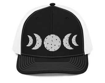 Just a Phase Hat, Moon Hat, Spiritual Hat, Boho Hat, Hippie Hat, Witchy Hat, Mystical Hat, Richardson Trucker Hat