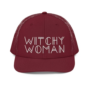 Witchy Woman Hat, Witch Hat, Magical Hat, Mystical Hat, Witchy Hat, Boho Hat, Hippie Hat, Richardson Trucker Hat