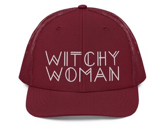 Sombrero de mujer bruja, sombrero de bruja, sombrero mágico, sombrero místico, sombrero brujo, sombrero boho, sombrero hippie, sombrero Richardson Trucker