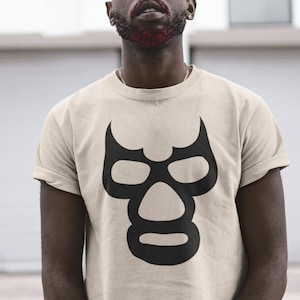 Black Lucha T-Shirt, Luchador T-Shirt, Lucha T-Shirt, Lucha Libre T-Shirt, Wrestling T-Shirt, Luchador Mask T-Shirt, Unisex t-shirt
