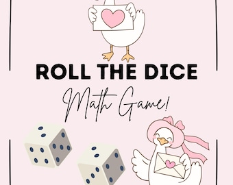 Math Dice Board Game | Addition & Subtraction, Homeschool (Digital Download)