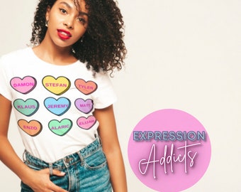 Vampire Diaries inspires candy hearts | Valentine Sublimation Design | Valentine Sublimation art