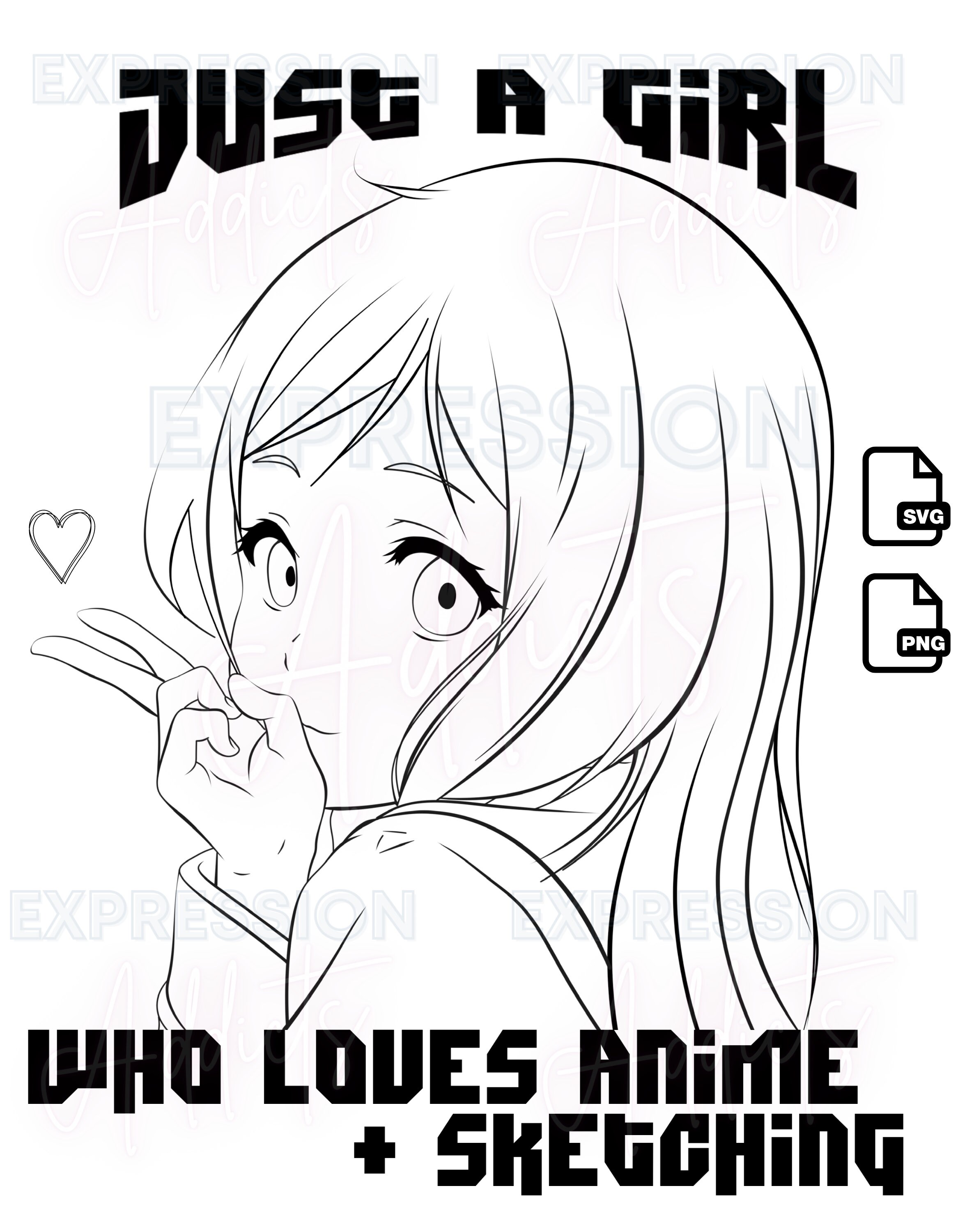 Beaux Animes Art Girl sketch in black and white Design  Poster for Sale by  Beauxanimes