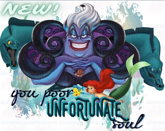 You Poor Unfortunate Soul png | Transparent | Sublimation Design