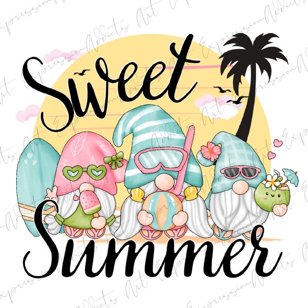 Sweet Summer Time Png, Summer Design, Watermelon Gnome Png, Gnome Png, Summer Png, Summer Gnome, Sublimation Designs,Digital Download