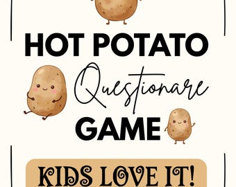 Hot Potato Questionnaire Game: First Day Icebreaker (Digital Download)