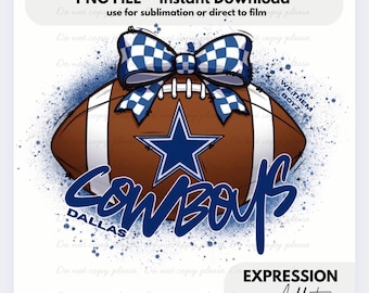 Cowboys Football PNG, Game Day Artwork (Digital Download)