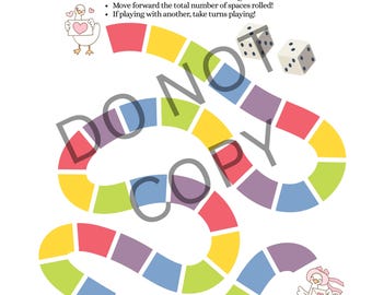 Math Dice Board Game | Addition & Subtraction, Homeschool (Digital Download)