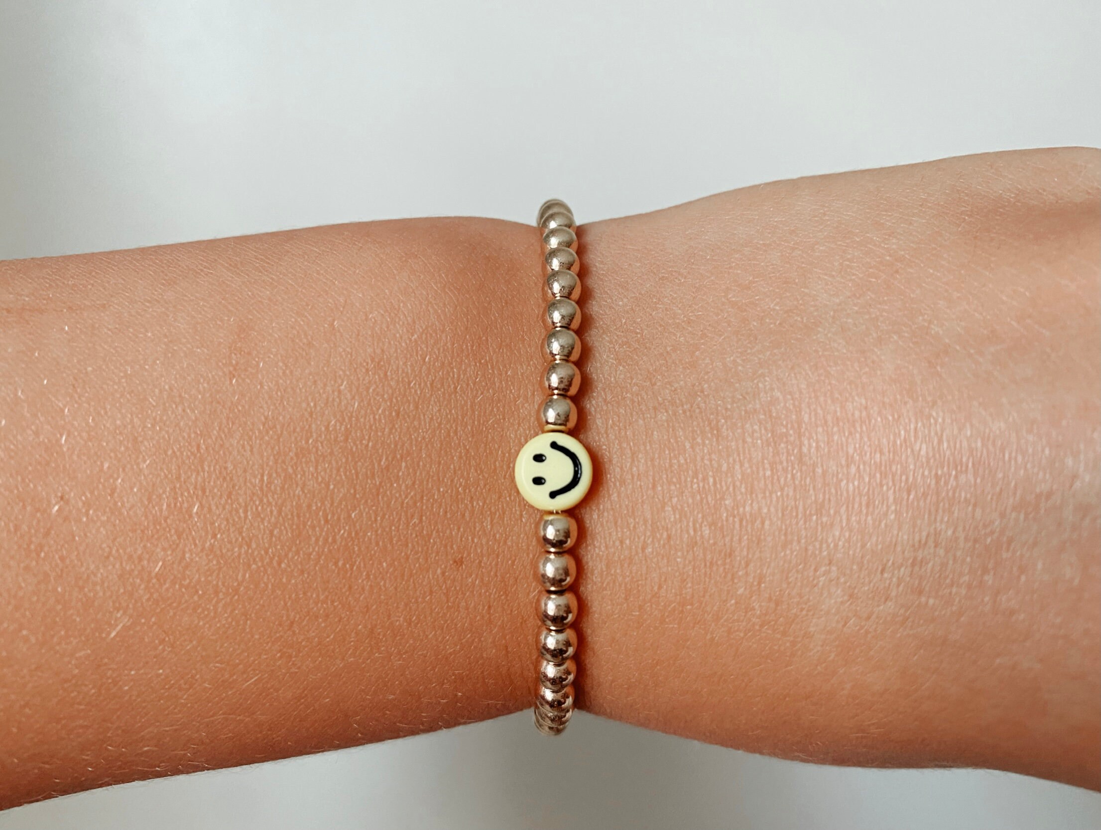 Gold smiley bracelet!
