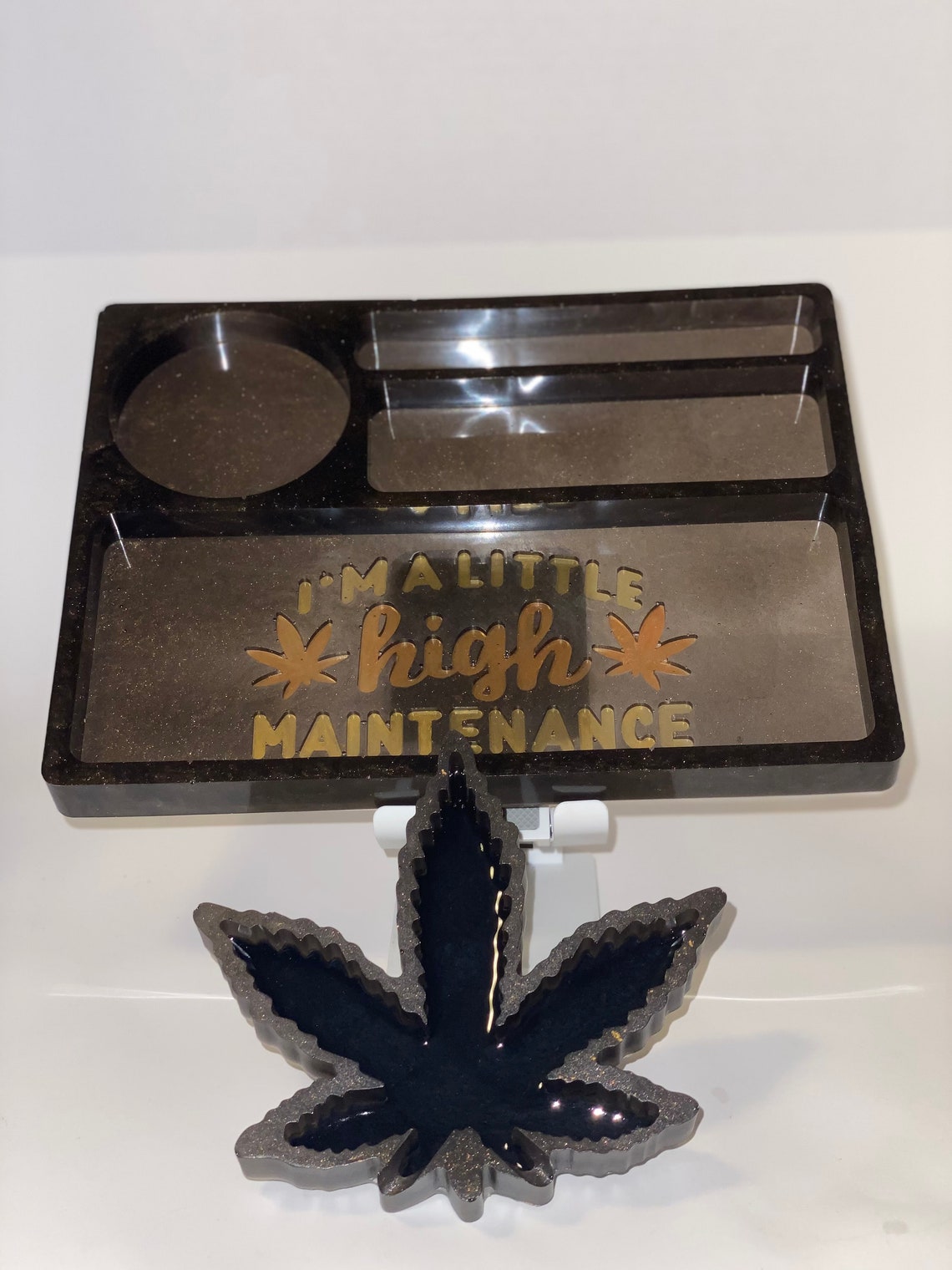 Marijuana Tray With Small Ashtray Etsy