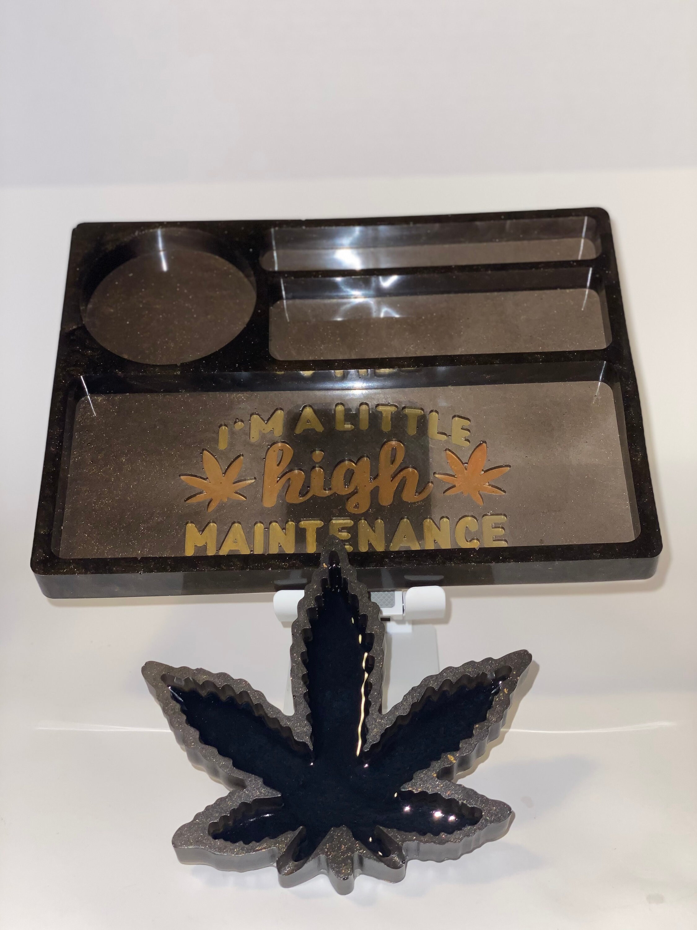 Marijuana tray with small ashtray Etsy