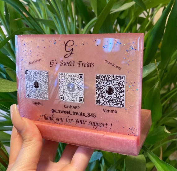 Resin Plaque With QR Barcode Etsy