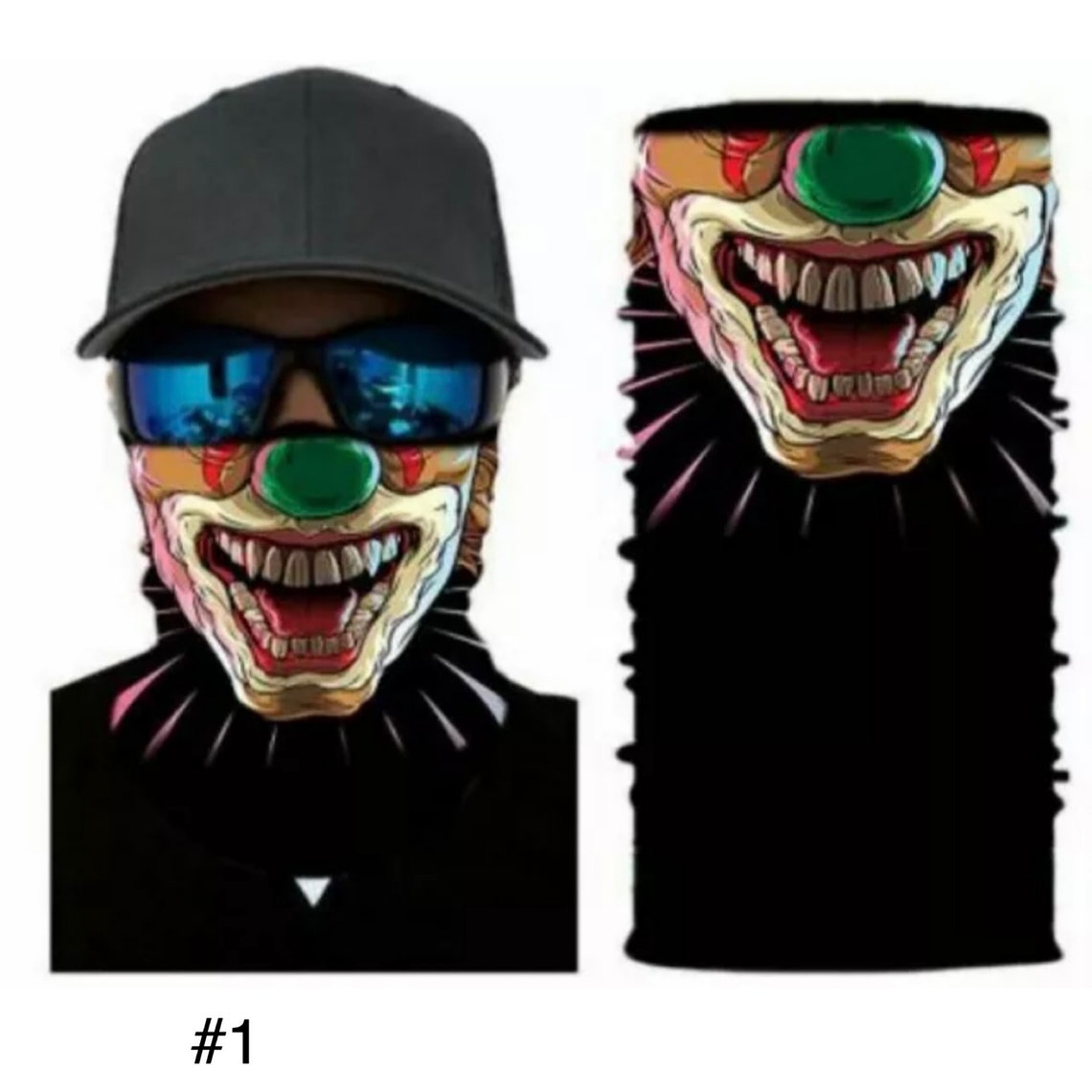 Joker Bandana Face Mask Cover Washable Reusable Etsy