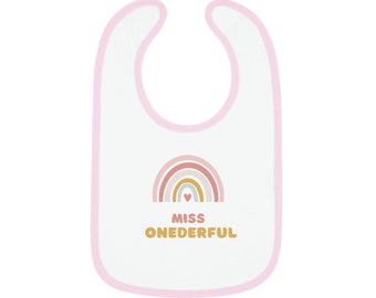 Miss Onederful 1st Birthday Bib