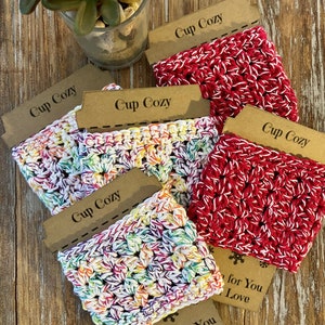 Handmade cup cozies