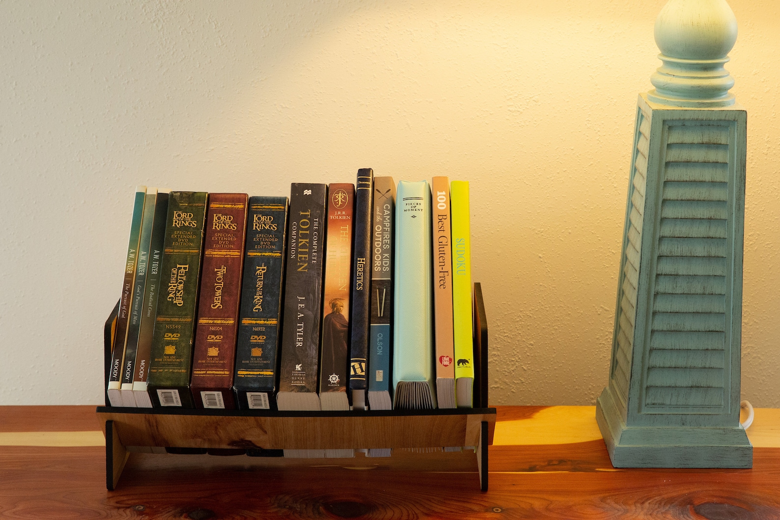 Table Top Book Shelf Free Standing Bookcase Home Office Etsy