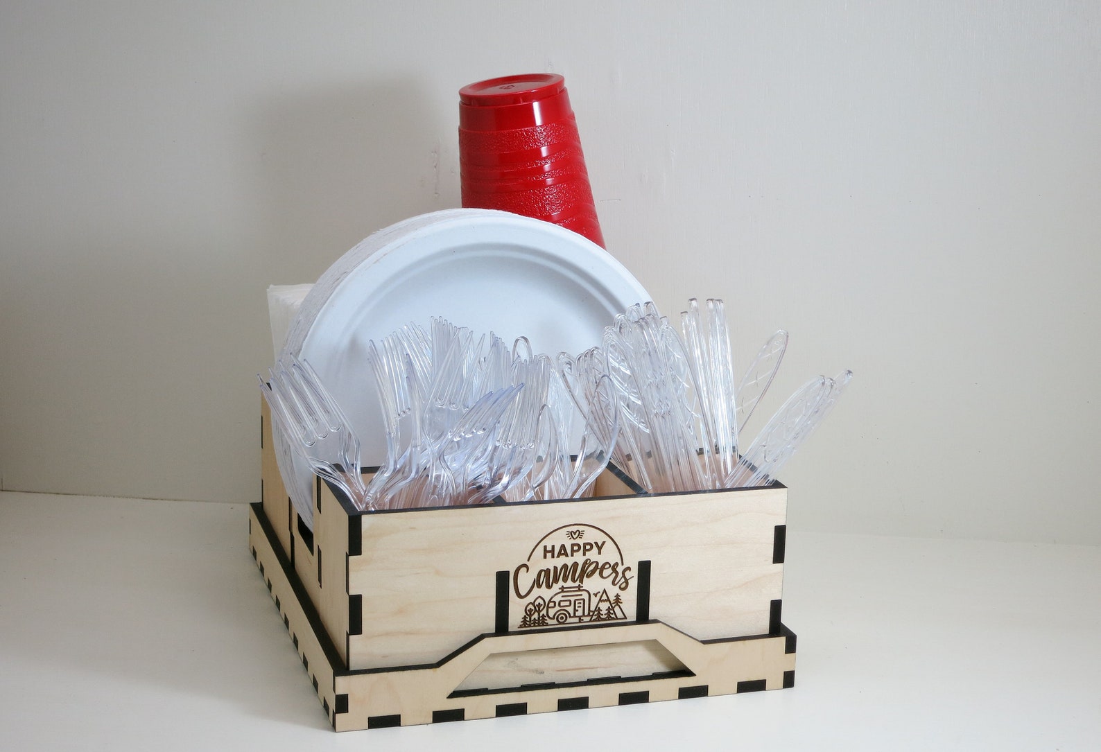 Personalized Picnic Utensil Caddy Camper organization Etsy