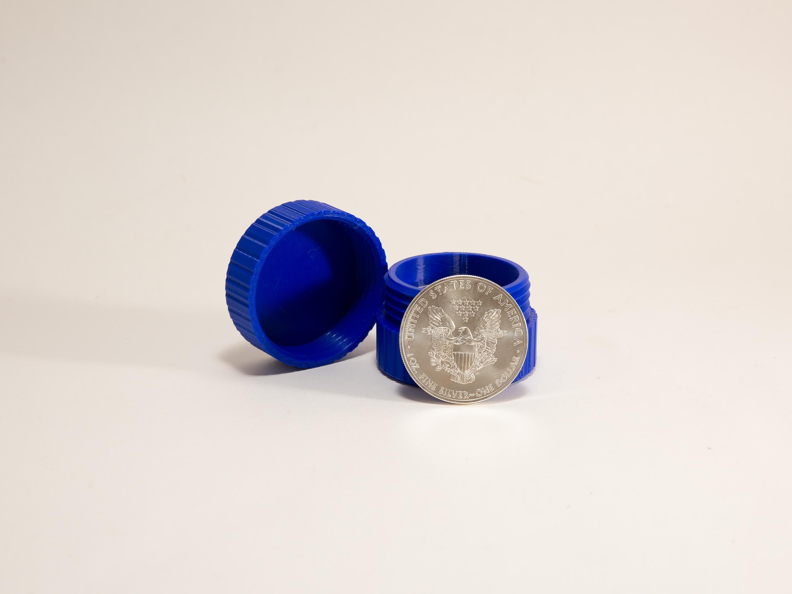 1 Oz Silver Coin Storage | Stackable Bullion Storage | 10 or 20 Coin ...