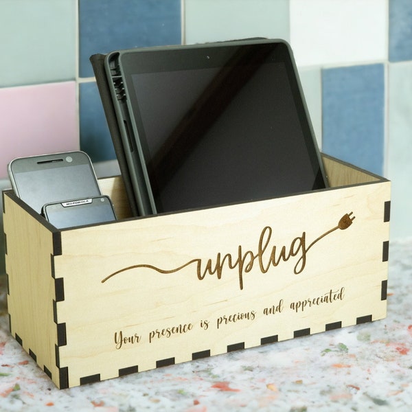 Unplug Charging Box, Perfect place to charge  Unplug, Home, School, Camper, Family time