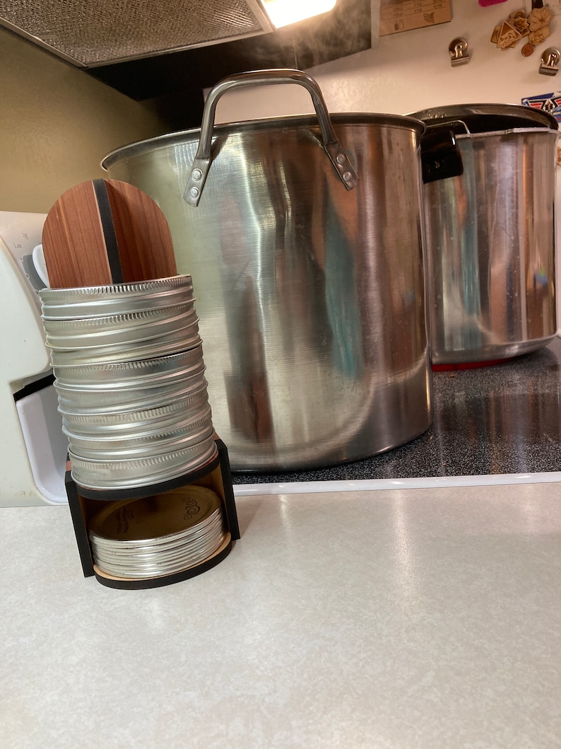 Mason Jar Rings and Lids Organizer Canning Jar Lid Organizer Etsy