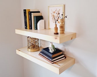 Floating Shelves Set of 2 | Floating Nursery Shelves | Bookshelves