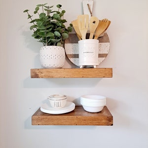 Floating Shelves | Set of 2 Floating Shelves | Kitchen Shelves | Laundry Shelves
