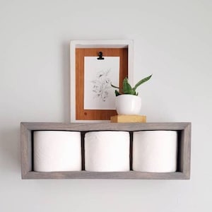 Mensola porta carta igienica, Mensola galleggiante per piante, Porta carta igienica a parete, Mensola galleggiante, Decorazione per il bagno dei bambini