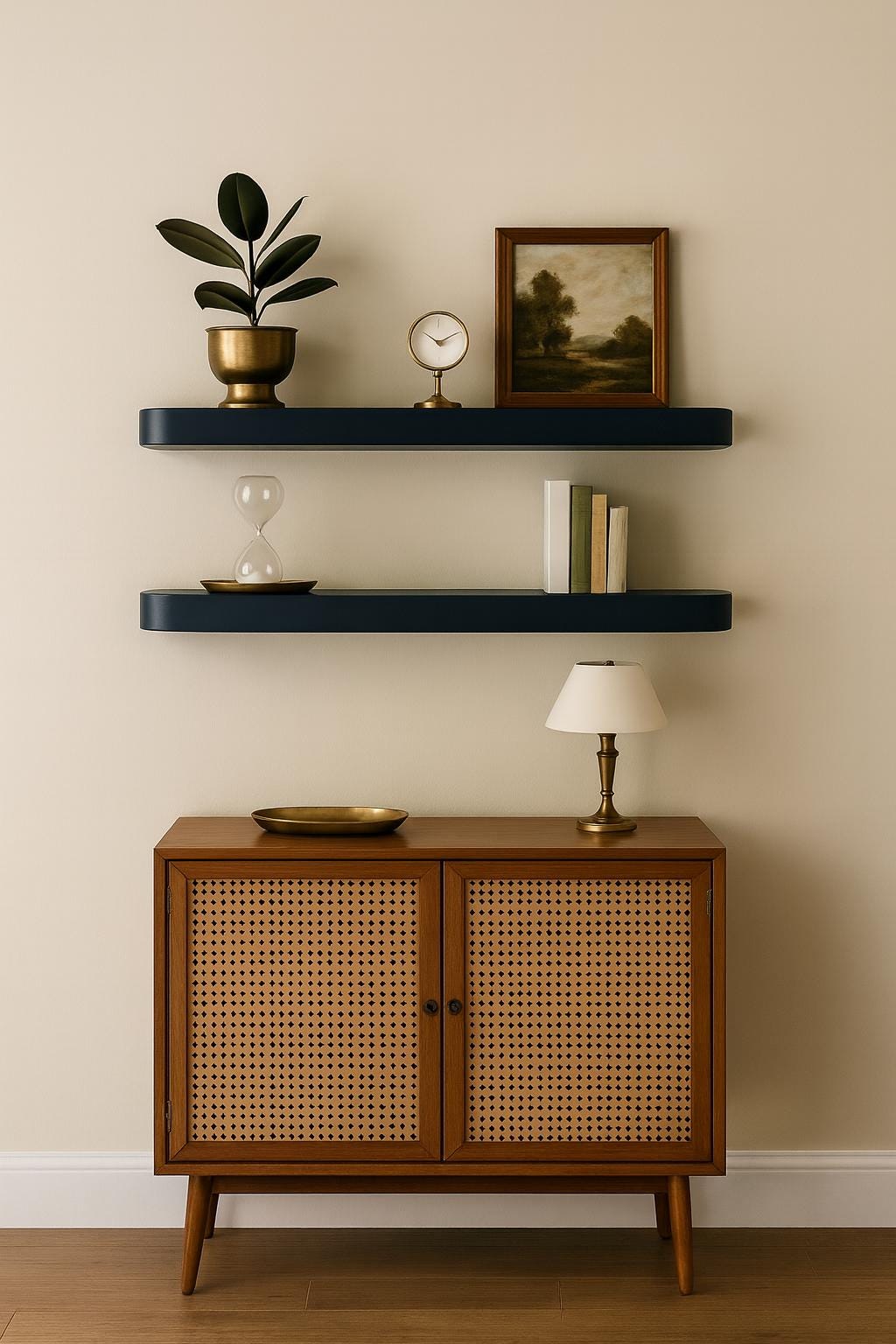 Modern Floating Shelf | Rounded Shelf | Mid Century Modern Shelving - Etsy